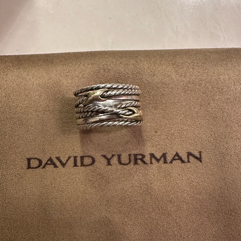 David Yurman Double X Crossover Ring